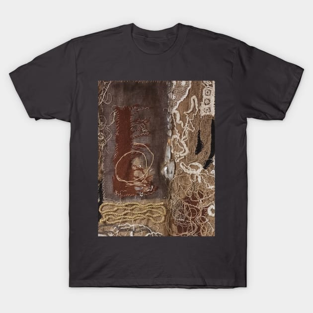 Textile abstract T-Shirt by Wiola